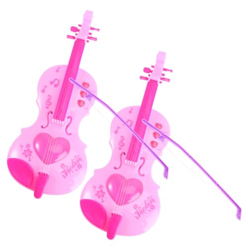 FRCOLOR 2 Stück Violinenspielzeug Kindgerechtes Musikinstrument aus Sicherem Kunststoff Pädagogisches Mini Cello für Mädchen Fördert Musikalische Entwicklung und Zufällige Zufällige Farbe von FRCOLOR