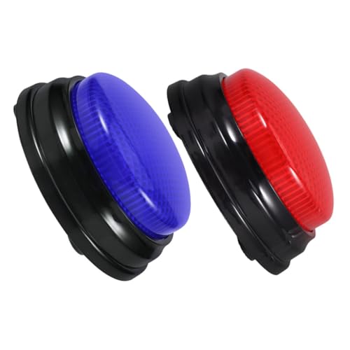FRCOLOR 2 Stück Voice Button mit Sound und Licht Party für Interaktive Spiele und Wettbewerbe für Erwachsene Blau Gewinnersound und Rot Alarmgeräusch FRCOLOR 2 Stück Voice Button mit Sound und Licht Party für Interaktive Spiele und Wettbewerbe für Erwachsene Blau Gewinnersound und Rot Alarmgeräusch von FRCOLOR