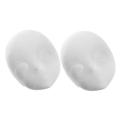 FRCOLOR 2 Stück Weiße PVC Masken für Halloween Cosplay Leichte Leere Vollgesichtsmasken für Kreative Diy Projekte und Maskerade Events FRCOLOR 2 Stück Weiße PVC Masken für Halloween Cosplay Leichte Leere Vollgesichtsmasken für Kreative Diy Projekte und Maskerade Events von FRCOLOR