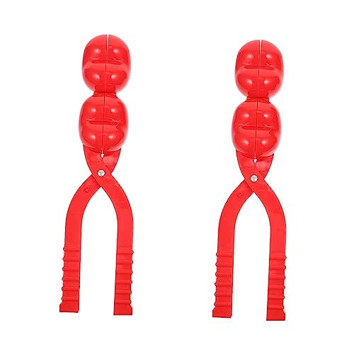 FRCOLOR 2 Stück Winter Outdoor Schneeballzange aus Kunststoff Praktische Clips für Schneeballkämpfe Schützt Hände vor Kälte für Eltern Junge Mädchen Aktivitäten und Winterlichen Spaß von FRCOLOR