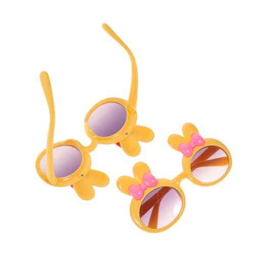 FRCOLOR 2 Stück sonnenbrillen für Kleinkinder Gläser umrandete brille fasching fasching brille für Mädchen Harz Yellow von FRCOLOR