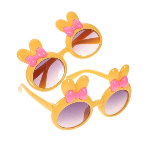 FRCOLOR 2 Stück sonnenbrillen für Kleinkinder polarisiert Gläser Jungs brille fasching fasching brille Sonnenbrillen-Requisite für Mädchen Harz Yellow von FRCOLOR