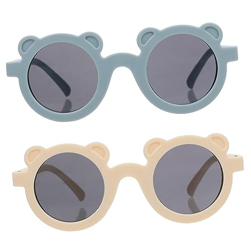 FRCOLOR 2 Stücke Kind Polarisiert Jungs Uv Runden Jugend Junge Rahmen Party Gläser Outdoor-brille Lustige Brillen Strapazierfähige Brillen Blue Stk von FRCOLOR