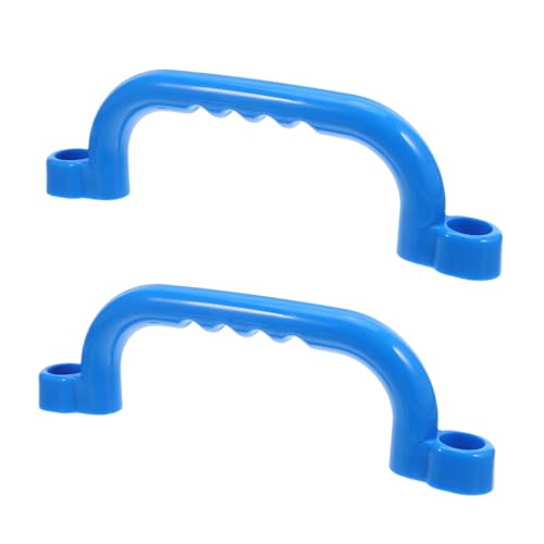 FRCOLOR 2 Stücke Kinderspielgriff Playset -Befestigungsgriffe Griffe für Klettergerüste Greifspielzeug für Spielset-Haltegriffe Klettern Riegel Plastik Himmelblau von FRCOLOR