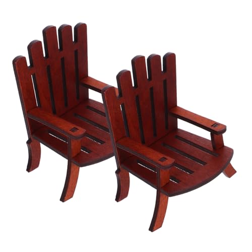 FRCOLOR 2 Stücke Miniatur Holz Strandstuhl Puppenhaus Zubehör Realistische Miniatur Holzstühle Leicht und Tragbar für Märchenhafte Dekorationen und Mini Szenen Strandthema FRCOLOR 2 Stücke Miniatur Holz Strandstuhl Puppenhaus Zubehör Realistische Miniatur Holzstühle Leicht und Tragbar für Märchenhafte Dekorationen und Mini Szenen Strandthema von FRCOLOR