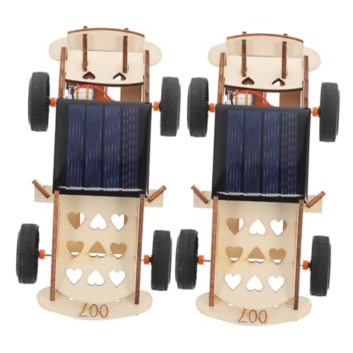FRCOLOR 2 Stücke Teiliges Solarauto Bausatz für Solarbetriebenes DIY Wissenschaftsexperiment Stem Lernspielzeug Motorik Koordination und Technikverständnis Einfache Montage Kreative von FRCOLOR