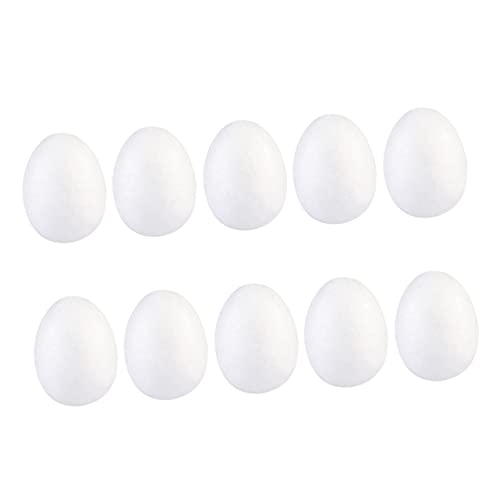 FRCOLOR 20 Stück Eier Weiß zum Bemalen DIY Ostereier Basteln Festival Dekoration Ostern Craft Zubehör von FRCOLOR