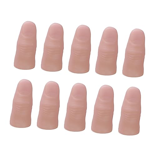 FRCOLOR 20 Stück Fake Finger Daumenspitzen für Bühnenaufführungen und Partys aus Vinyl Sicher und Bequem Vielseitig Einsetzbare Requisiten für Tricks und Streiche FRCOLOR 20 Stück Fake Finger Daumenspitzen für Bühnenaufführungen und Partys aus Vinyl Sicher und Bequem Vielseitig Einsetzbare Requisiten für Tricks und Streiche von FRCOLOR
