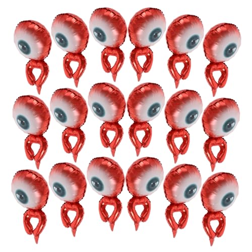 FRCOLOR 20 Stück Halloween Aufblasbare Folienballons Tragbare Augen Handgelenk Bänder Interaktive Partydekoration für Halloween Geburtstage Festliche Feiern Einfache Handhabung von FRCOLOR