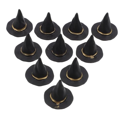 FRCOLOR 20 Stück Mini Halloween Hexenhüte Schwarz Miniatur Hexenhut Dekoration für Puppenhaus DIY Bastelbedarf Flaschen und Tischdeko Party Zubehör FRCOLOR 20 Stück Mini Halloween Hexenhüte Schwarz Miniatur Hexenhut Dekoration für Puppenhaus DIY Bastelbedarf Flaschen und Tischdeko Party Zubehör von FRCOLOR