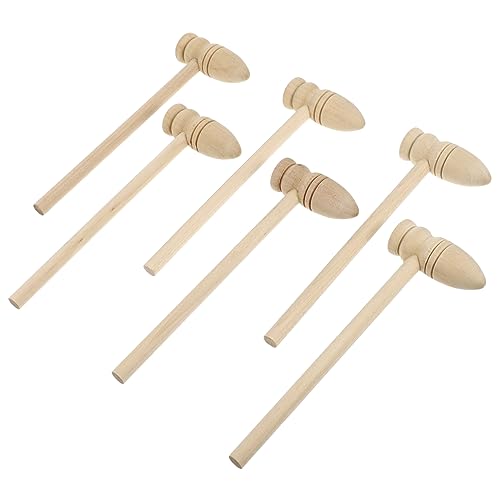 FRCOLOR 20 Stück Mini Holzhammer für Teiliges Ergonomisches aus Holz für Eltern Junge Mädchen Interaktion und Kreatives Sicher Splitter von FRCOLOR