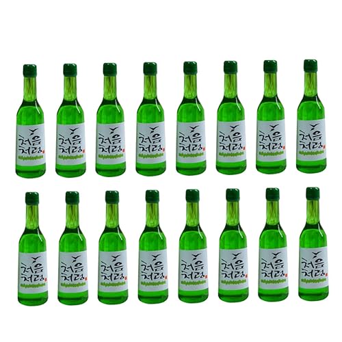 FRCOLOR 20 Stück Mini Korean Rice Wine Flaschen Modelle Miniatur Weinflaschen für Puppenhaus Dekoration für DIY Mini Häuser und Kreative Fensteranzeigen von FRCOLOR