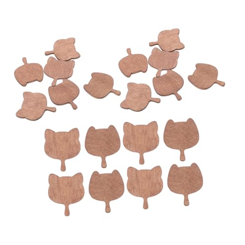 FRCOLOR 20 Stück Mini-Möbelset simuliertes Schneidebrett Puppenhaus-Küche Puppenhaus Spielset Mini-Küchenschneidebrett Küchenzubehör für Puppenstuben Miniaturzubehör Holz Hellbraun von FRCOLOR