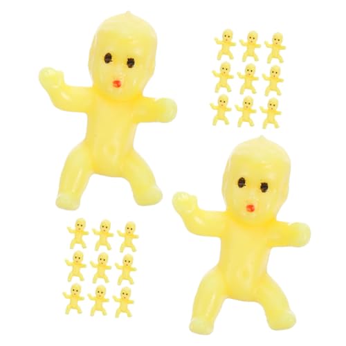 FRCOLOR 20 Stück Mini Plastikbabys für Babyparty Dekoration Niedliche Figuren für Spiele Gastgeschenke und Mini Haus Dekorationen Sicher und pro Packung von FRCOLOR