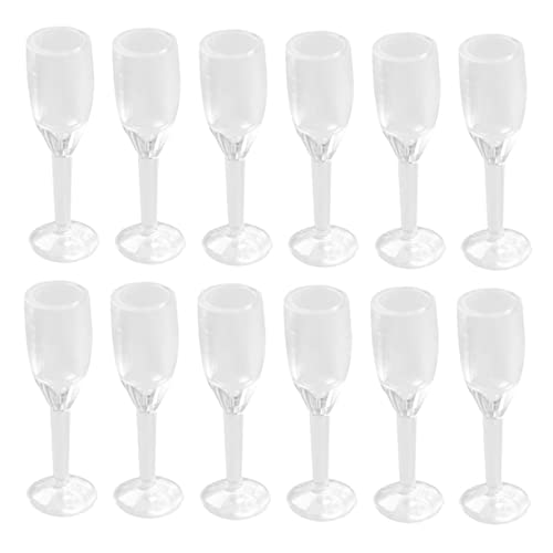FRCOLOR 20 Stück Mini Weinbecher Micro Lebensmittel Requisiten für Miniaturküche und Szenenbau von FRCOLOR