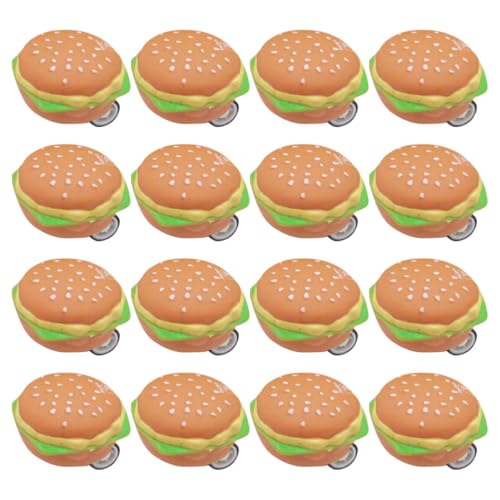FRCOLOR 20 Stück Miniatur Hamburger Rückziehautos Teiliges Batteriefrei Kindgerechte Spielzeuge für Jungen und Mädchen für Geburtstagsfeiern und Klassenzimmerpreise von FRCOLOR