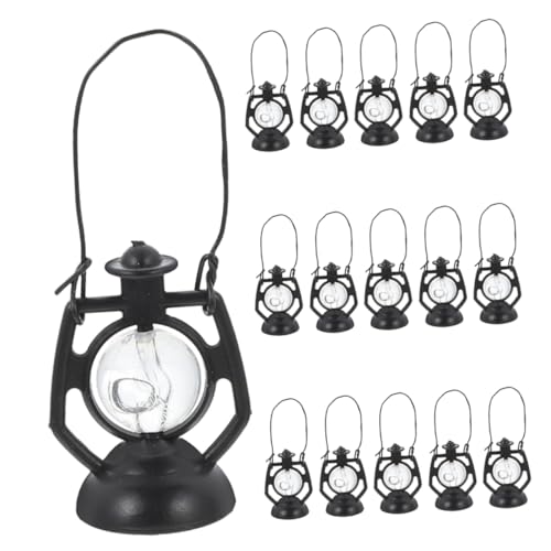 FRCOLOR 20 Stück Miniatur Laternen für Puppenhäuser Dekorative Mini Öllampen Tischdekoration für Kreative Arrangements Geeignet für Mikrolandschaft und Bastelprojekte von FRCOLOR
