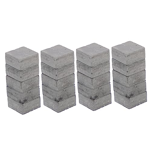 FRCOLOR 20 Stück Miniatur Modell DIY Landschaftsdekoration für Sandtisch Garten Puppenhaus Hochwertige Sichere und Leichte Bausteine für Kreative Projekte von FRCOLOR