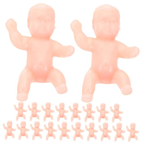 FRCOLOR 20 Stück Miniature Figuren Große Plastikbabys für Shower und Party Dekoration für Kleine Gäste und Kreative DIY von FRCOLOR
