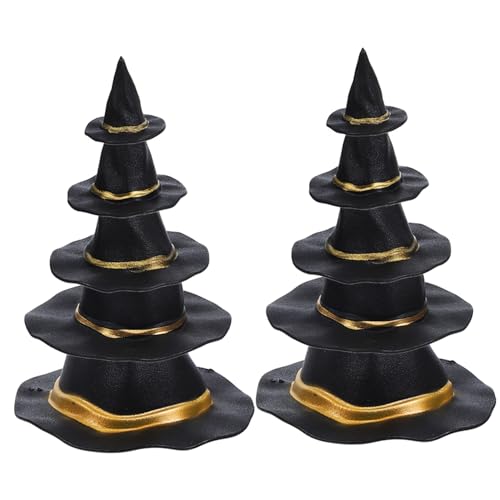 FRCOLOR 20 Stück Miniature Hexenhüte für Halloween Dekoration Bastel und Fotorequisiten für Puppenhäuser und Partys von FRCOLOR
