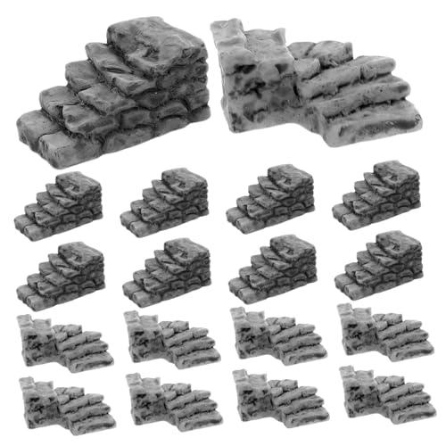 FRCOLOR 20 Stück Miniaturtreppenmodell Mini-Gartenstufen Treppen Zubehör Miniaturtreppe für Dollhouse Kit winzige Treppendekoration Puppenhausstufen Mini -Treppenschmuck Harz Hellgrau FRCOLOR 20 Stück Miniaturtreppenmodell Mini-Gartenstufen Treppen Zubehör Miniaturtreppe für Dollhouse Kit winzige Treppendekoration Puppenhausstufen Mini -Treppenschmuck Harz Hellgrau von FRCOLOR