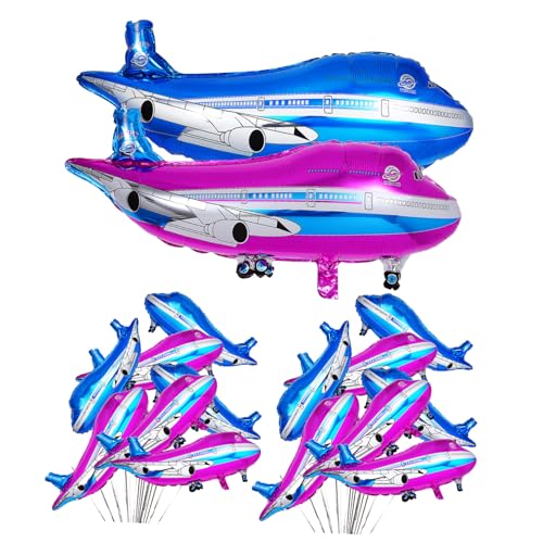 FRCOLOR 20 Stück Teiliges Flugzeug Folienballon Leichte Partydeko Einfach Aufblasbar mit Helium oder Luft Geeignet für Geburtstage Hochzeiten Jubiläen und Luftfahrtmottos FRCOLOR 20 Stück Teiliges Flugzeug Folienballon Leichte Partydeko Einfach Aufblasbar mit Helium oder Luft Geeignet für Geburtstage Hochzeiten Jubiläen und Luftfahrtmottos von FRCOLOR