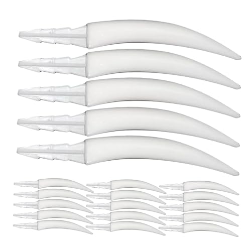 FRCOLOR 20 Stück Teiliges Halloween Kürbiszahn Langlebigen Kunststoffzähnen Gruselige Jack O Lantern Fangs für DIY Kürbisschnitzdeko für Halloween Partys Schulaktivitäten und von FRCOLOR