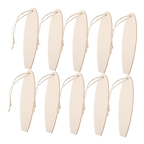 FRCOLOR 20 Stück Teiliges Holz Surfbrett Deko Unvollendete Surfbrett Anhänger für DIY Strandthemen Dekoration Vielseitige Hängende Ornamente für Küsten und Strandzimmergestaltung von FRCOLOR