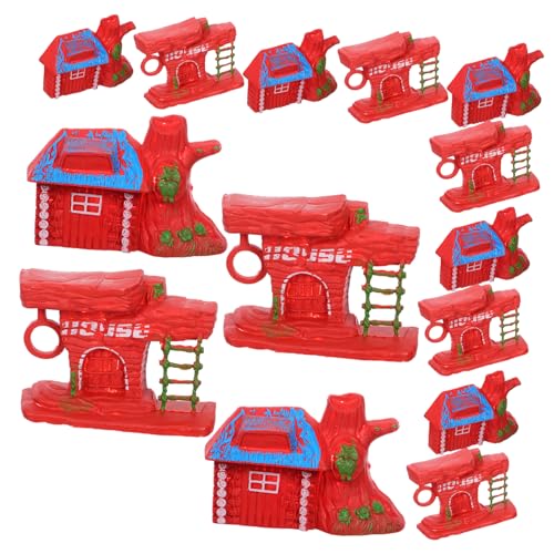 FRCOLOR 20 Stück Teiliges Holzhaus Modell Hohe Miniatur Wald Figuren Realistische Micro Landschaft Zubehör für Sandtisch Dekoration DIY Basteln und Outdoor Szenen von FRCOLOR