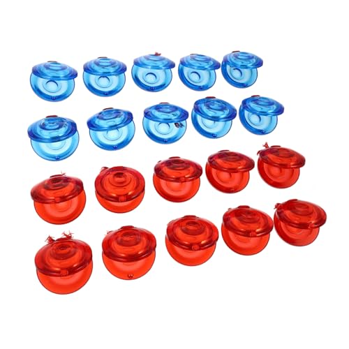 FRCOLOR 20 Stück Teiliges Kastagnetten für Kunststoff Finger Kastagnetten Buntes Percussion Musikinstrument Speziell für Kleine Hände Sicher Musikalischen Früherziehung von FRCOLOR