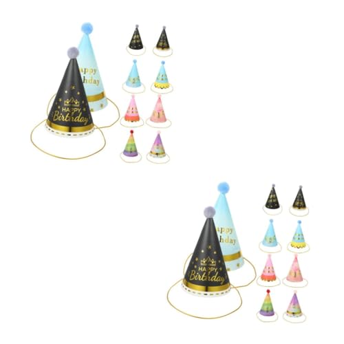 FRCOLOR 20 Stück Teiliges Kindergeburtstag Partyhüte Set aus Leichtem Widerstandsfähigem Papier Bunte Geburtstagsmützen für Jungen und Mädchen Praktische Partydekoration Zufällige Farbe FRCOLOR 20 Stück Teiliges Kindergeburtstag Partyhüte Set aus Leichtem Widerstandsfähigem Papier Bunte Geburtstagsmützen für Jungen und Mädchen Praktische Partydekoration Zufällige Farbe von FRCOLOR