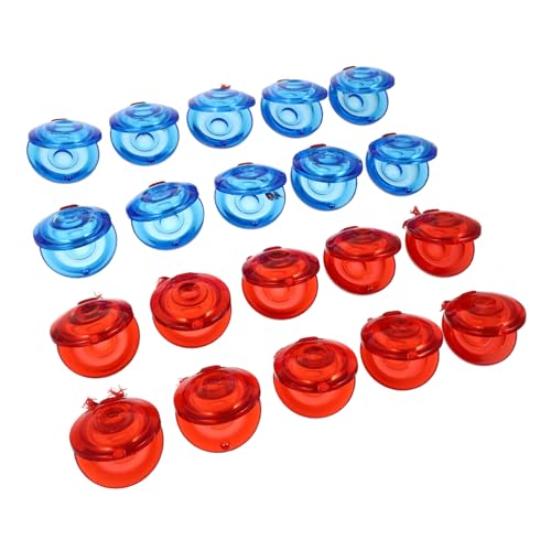 FRCOLOR 20 Stück Teiliges Kindergeschirr aus Kunststoff Finger Castanets Transparent Blau und Rot Rhythmisches Percussion zur Musikalischen Früherziehung Kindgerecht Geformt für Kleine FRCOLOR 20 Stück Teiliges Kindergeschirr aus Kunststoff Finger Castanets Transparent Blau und Rot Rhythmisches Percussion zur Musikalischen Früherziehung Kindgerecht Geformt für Kleine von FRCOLOR