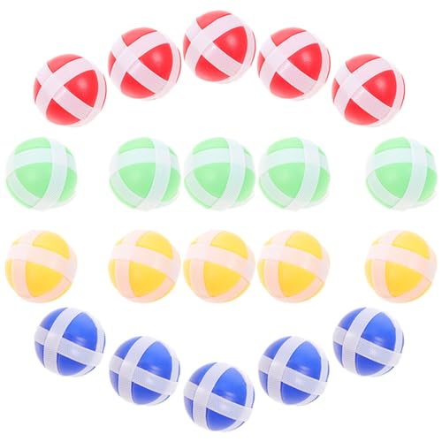 FRCOLOR 20 Stück Teiliges Klettballspielzeug für Bunte Klebebaälle für Dartspiele Indoor und Outdoor Spaß Sicher und Langlebig für Geburtstagsfeiern und Freizeitaktivitäten FRCOLOR 20 Stück Teiliges Klettballspielzeug für Bunte Klebebaälle für Dartspiele Indoor und Outdoor Spaß Sicher und Langlebig für Geburtstagsfeiern und Freizeitaktivitäten von FRCOLOR