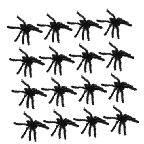 FRCOLOR 20 Stück Teiliges Künstliche Kuschelspinnen Schwarze Halloween Deko und Streichspielzeug Detailreiche Gruselige Plastikspinnen für Festival Party und Cosplay FRCOLOR 20 Stück Teiliges Künstliche Kuschelspinnen Schwarze Halloween Deko und Streichspielzeug Detailreiche Gruselige Plastikspinnen für Festival Party und Cosplay von FRCOLOR