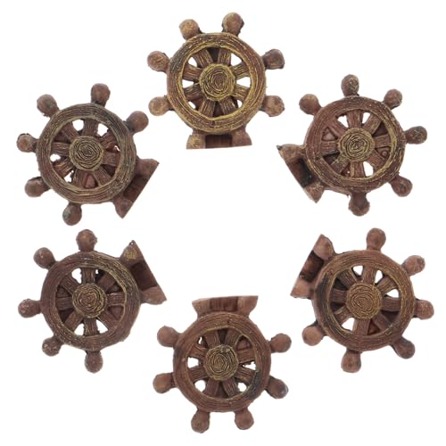 FRCOLOR 20 Stück Teiliges Mediterranes Miniatur Ruder Deko aus Resin für Sandtische Puppenhäuser und Mikro Landschaften Nautisches Meeres Thema Detailreiche Gestaltung für DIY von FRCOLOR