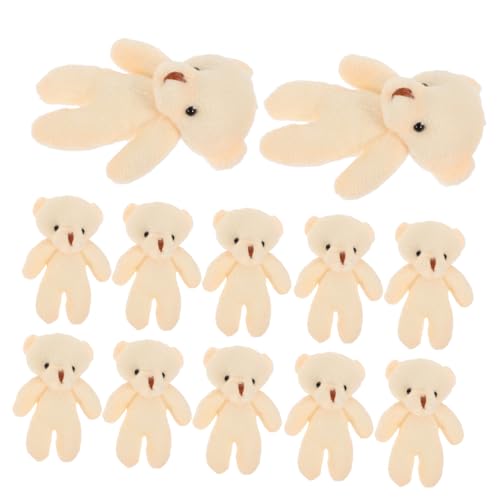 FRCOLOR 20 Stück Teiliges Mini Bär Anhänger Niedliche Kleine Plüschbären zum Basteln Schlüsselanhänger und Taschenanhänger Einfach zu Befestigen Vielseitige DIY Deko für Geburtstag Party von FRCOLOR