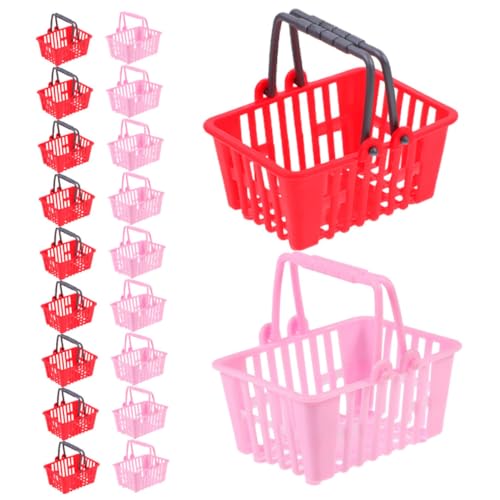 FRCOLOR 20 Stück Teiliges Mini Einkaufskorb mit Griffen Kleine Supermarkt Körbe Rot Vielseitig für Kaufladen Puppenhaus Dekoration und Miniatur Szenen Geeignet FRCOLOR 20 Stück Teiliges Mini Einkaufskorb mit Griffen Kleine Supermarkt Körbe Rot Vielseitig für Kaufladen Puppenhaus Dekoration und Miniatur Szenen Geeignet von FRCOLOR