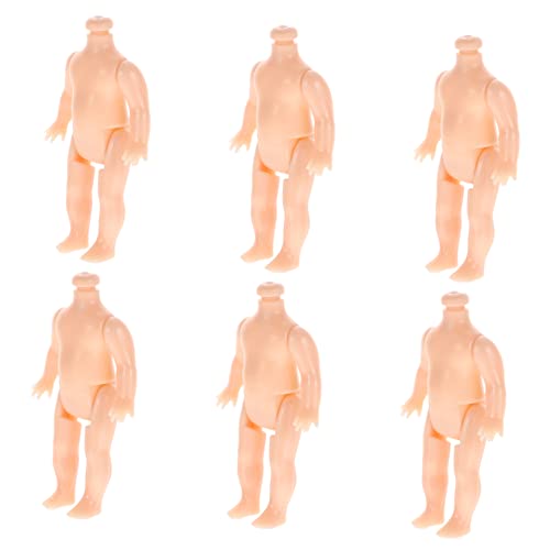 FRCOLOR 20 Stück Teiliges Mini Puppen DIY Dicke Kunststoff Puppen Körper Robuste Puppenteile für Kreative Bastelprojekte Leicht und Kompakt für Puppenhaus Spiel von FRCOLOR