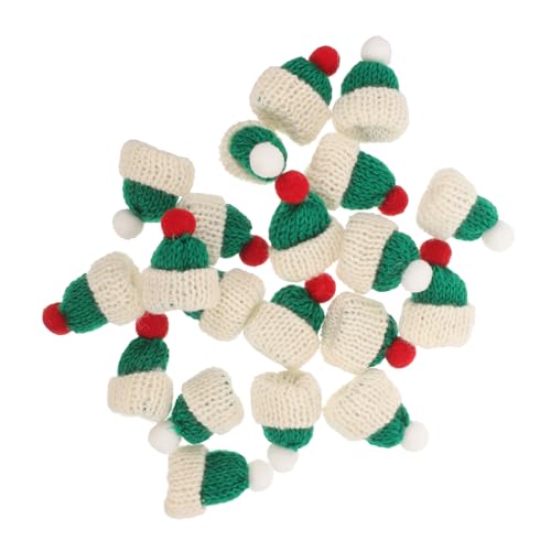 FRCOLOR 20 Stück Teiliges Mini Strickmützen aus Wollgarn Handgefertigte Mini Weihnachtsmützen Wiederverwendbare DIY Dekorationen für Puppen Schmuck und Festliche Bastelprojekte FRCOLOR 20 Stück Teiliges Mini Strickmützen aus Wollgarn Handgefertigte Mini Weihnachtsmützen Wiederverwendbare DIY Dekorationen für Puppen Schmuck und Festliche Bastelprojekte von FRCOLOR