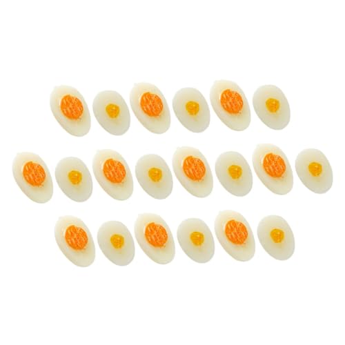 FRCOLOR 20 Stück Teiliges Miniatur Halbei Ei Realistische Puppenhaus Küchendekoration Detailgetreues Bastelspielzeug für Robust und Tragbar Kreatives Rollenspiel Zubehör FRCOLOR 20 Stück Teiliges Miniatur Halbei Ei Realistische Puppenhaus Küchendekoration Detailgetreues Bastelspielzeug für Robust und Tragbar Kreatives Rollenspiel Zubehör von FRCOLOR