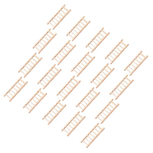 FRCOLOR 20 Stück Teiliges Miniatur Holzleiter Realistisch Verarbeitet Langlebig und Formstabil Glatte Oberfläche als Puppenhaus Zubehör und Miniatur Dekoration für Feengärten und FRCOLOR 20 Stück Teiliges Miniatur Holzleiter Realistisch Verarbeitet Langlebig und Formstabil Glatte Oberfläche als Puppenhaus Zubehör und Miniatur Dekoration für Feengärten und von FRCOLOR