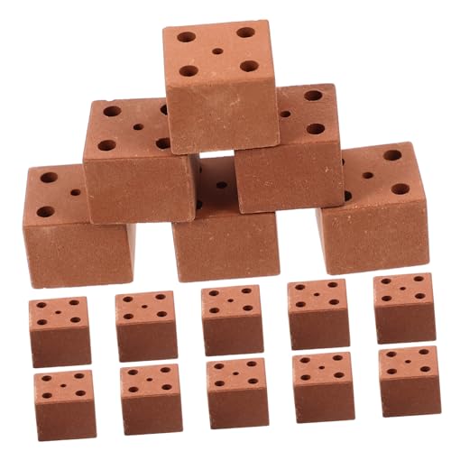 FRCOLOR 20 Stück Teiliges Miniatur Modellset mit Löchern Realistische Sandtischziegel für DIY Puppenhaus Gartenwand Kreatives Bastelzubehör FRCOLOR 20 Stück Teiliges Miniatur Modellset mit Löchern Realistische Sandtischziegel für DIY Puppenhaus Gartenwand Kreatives Bastelzubehör von FRCOLOR