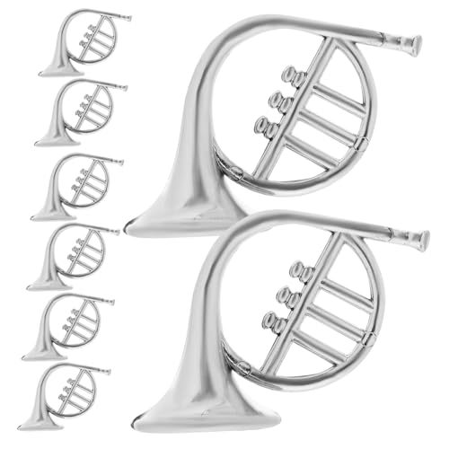 FRCOLOR 20 Stück Teiliges Miniatur Musikinstrumente aus Kunststoff Detailgetreue Weihnachtsbaumanhänger Silber Leichte Mini Ornamente für Festliche Deko für Weihnachtsbaum Party und von FRCOLOR