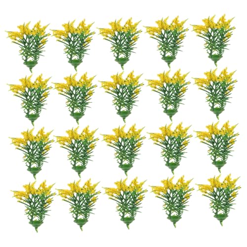 FRCOLOR 20 Stück Teiliges Miniatur Pflanzenmodell Gelb Kunststoff Mini Deko für Puppenhaus Sandtisch Landschaft Künstliche Mini Grünpflanzen ohne Pflege Realistische Mikro Garten FRCOLOR 20 Stück Teiliges Miniatur Pflanzenmodell Gelb Kunststoff Mini Deko für Puppenhaus Sandtisch Landschaft Künstliche Mini Grünpflanzen ohne Pflege Realistische Mikro Garten von FRCOLOR