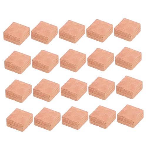 FRCOLOR 20 Stück Teiliges Miniatur Stein Modellset Simulierte Mauersteine für Mikro Landschaftsbau DIY Bauhaus Dekoration Polierte Mini Ziegelsteine für Kreatives und Modellgestaltung von FRCOLOR