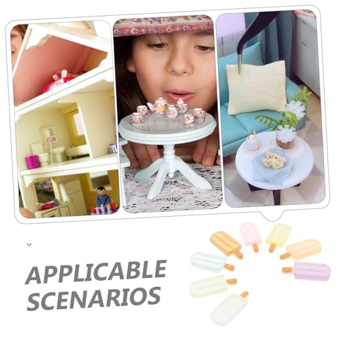 FRCOLOR 20 Stück Teiliges Miniatur mit Leuchteffekt Handgefertigte Resin Modelle für DIY Puppenhaus Zubehör Kreative Bastelprojekte Farblich Gemischt Stilvolle Miniatur von FRCOLOR