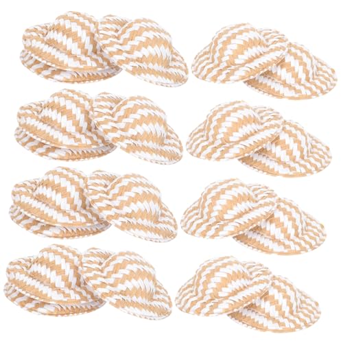 FRCOLOR 20 Stück Teiliges Miniatur strohhüte aus Geflochtenem Material Kleine Puppenhüte für DIY Bastelbedarf Handgefertigte Dekorative Mini Hut Accessoires für Puppen und Heimdeko FRCOLOR 20 Stück Teiliges Miniatur strohhüte aus Geflochtenem Material Kleine Puppenhüte für DIY Bastelbedarf Handgefertigte Dekorative Mini Hut Accessoires für Puppen und Heimdeko von FRCOLOR
