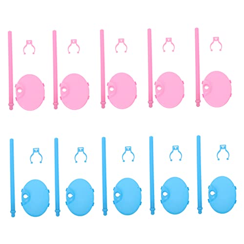 FRCOLOR 20 Stück Teiliges Puppenhalter aus Kunststoff Stabiler Ständer für Puppen Rosa Blaue Varianten für Kreative Spiele und Schaufenster Demonstrationen von FRCOLOR