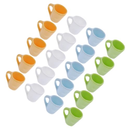 FRCOLOR 20 Stück Teiliges Puppenhaus Mini Tassen Bunte Miniatur Kaffeebecher Lebendige Farben Langlebig Realistische Mini Haushaltsdekoration Rollenspiele FRCOLOR 20 Stück Teiliges Puppenhaus Mini Tassen Bunte Miniatur Kaffeebecher Lebendige Farben Langlebig Realistische Mini Haushaltsdekoration Rollenspiele von FRCOLOR