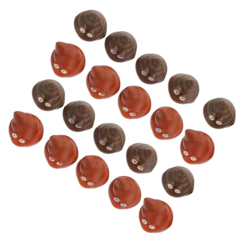 FRCOLOR 20 Stück Teiliges Realistische Kunststoff KOT Modelle Lustige Streichspielzeuge für Erwachsene Originelle Party Spielzeuge Requisiten für Halloween und Aprilscherze von FRCOLOR